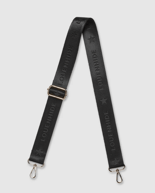 Louenhide Logo Guitar Strap- Black