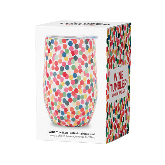 Double Walled Wine Tumbler | Confetti