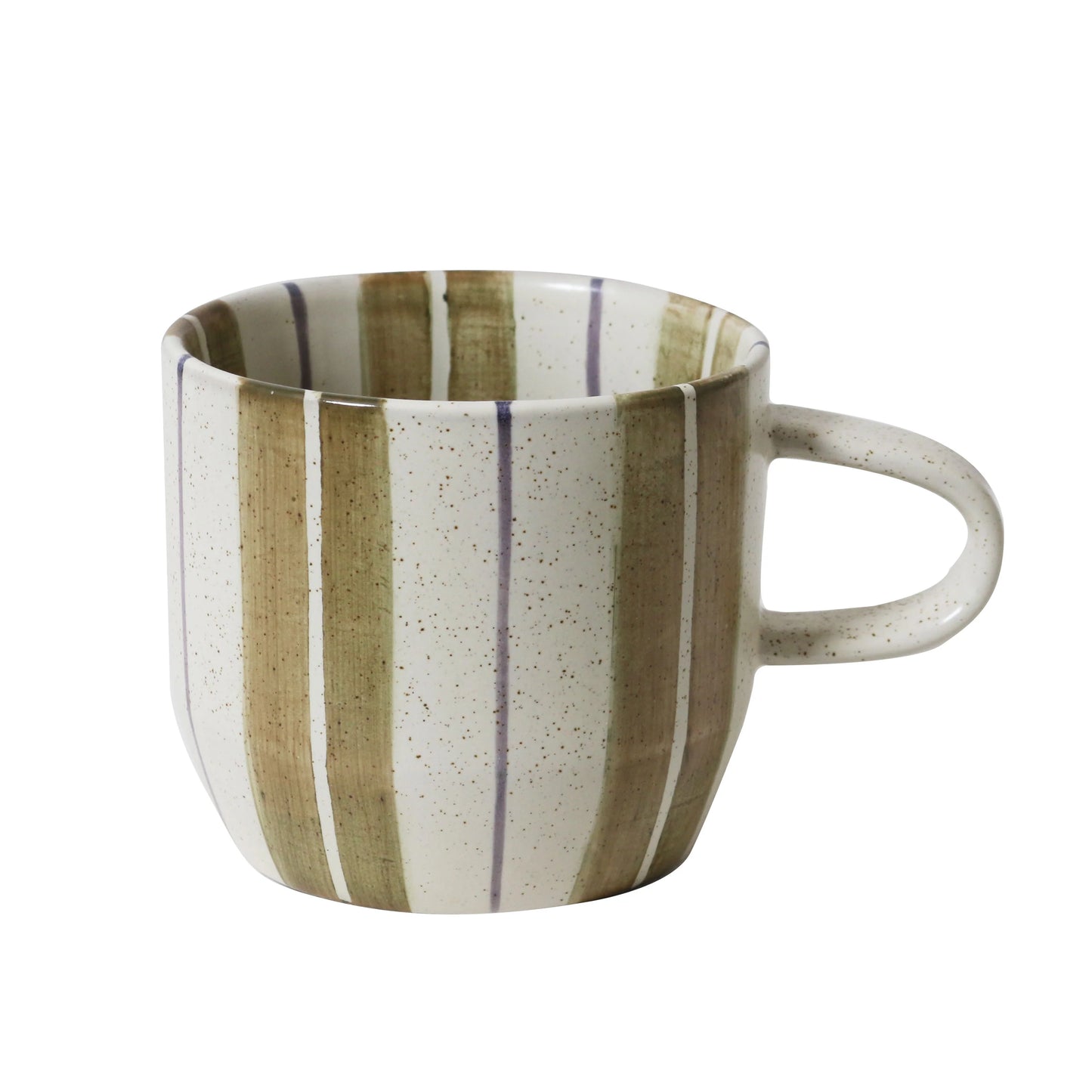 Olive Stripe Check Mug | Cats Pyjamas