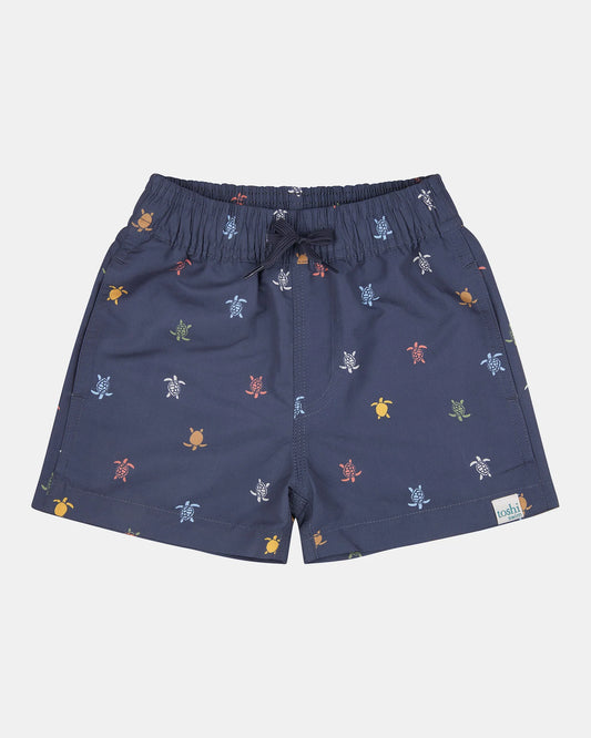 Toshi Swim Kids Board Shorts Classic- Turtle Island