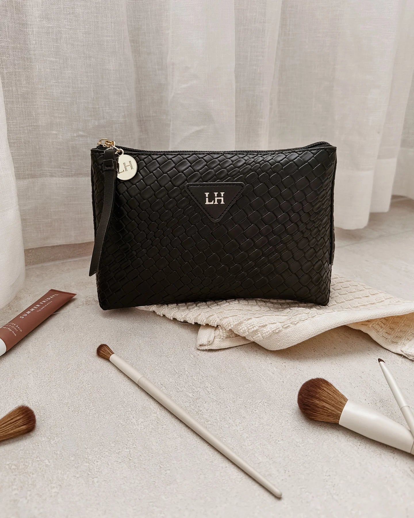 Carlo Makeup Bag | Black