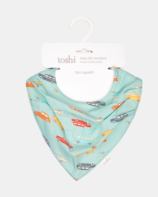 Toshi Baby Bib Bandana Classic- Wagon Wheels