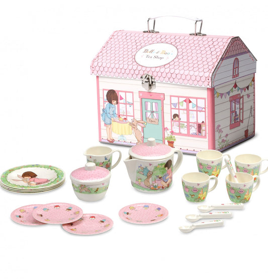 Belle & Boo 19-Piece House Box Tea Set