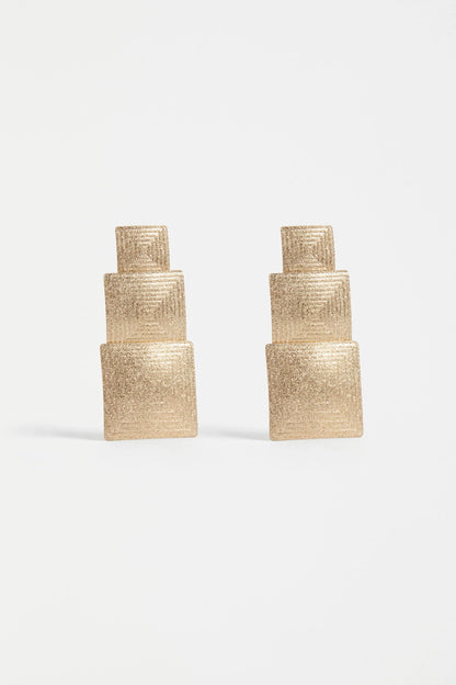 Metri Drop Earring | Gold