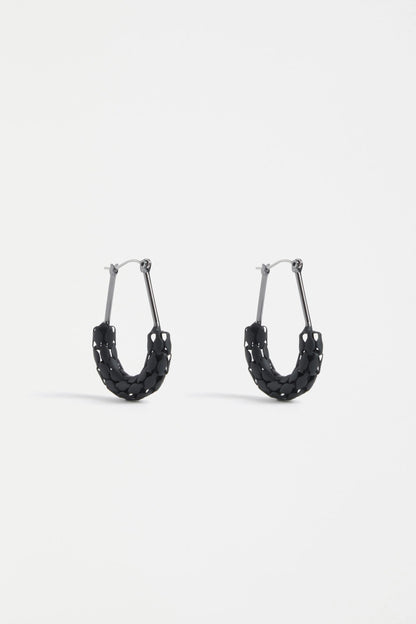 Jali Hoop Earring | Black