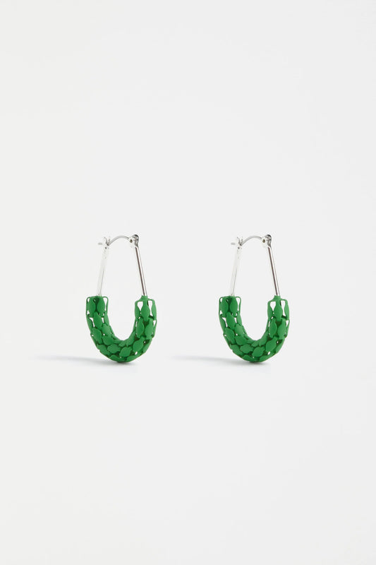 Jali Hoop Earring | Celery Green