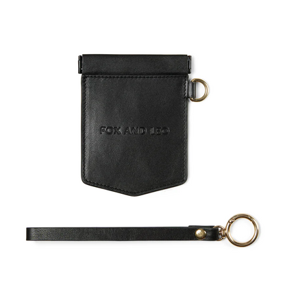 Fox & Leo Pocket Rocket Cardholder- Black