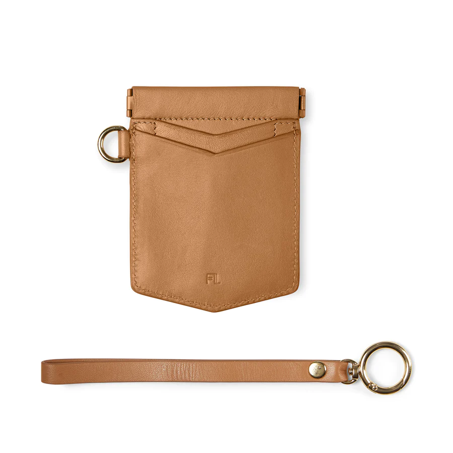 Fox & Leo Pocket Rocket Cardholder- Tan