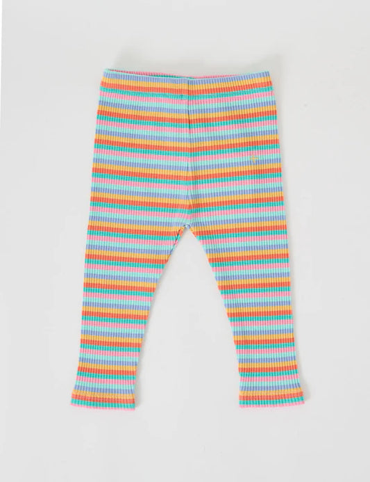 Rib Leggings | Candy Stripe