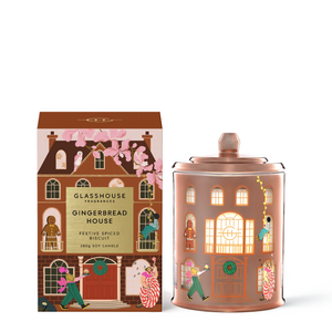 Glasshouse Gingerbread House 380g Candle
