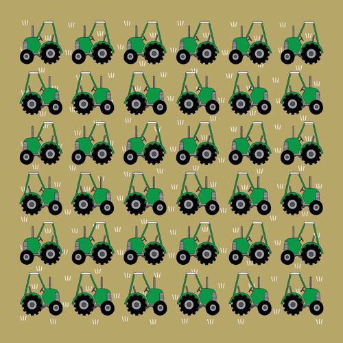 Green Tractors - Cotton Hanky