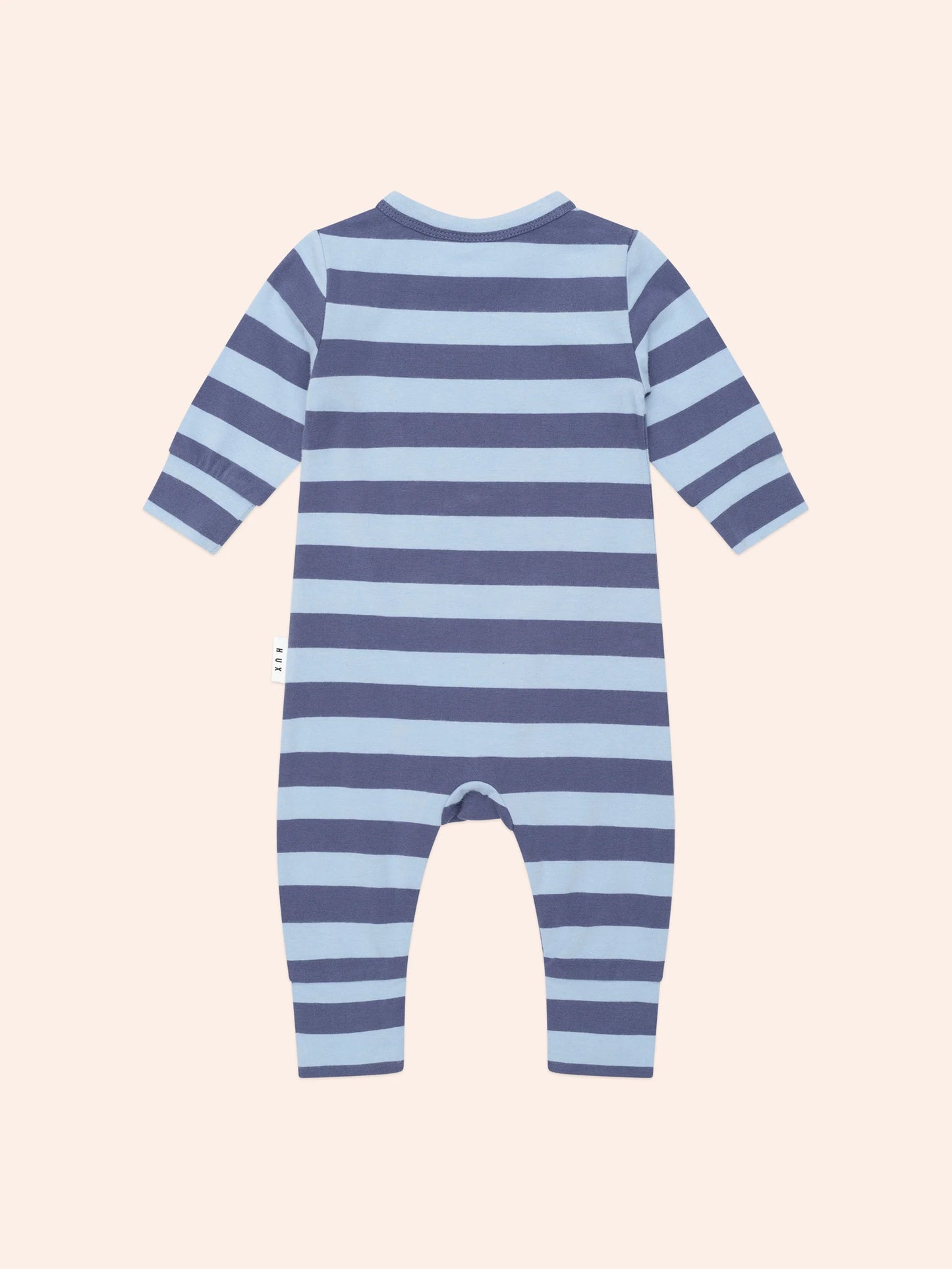 College Hux Blue Stripe Romper