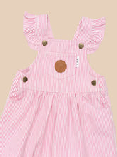 Load image into Gallery viewer, CANDY STRIPE PINAFORE- BUBBLEGUM STRIPE
