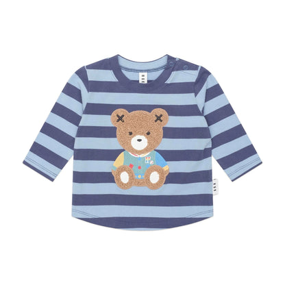 Furry Hux Blue Stripe Bear Top