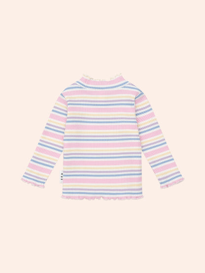 Rainbow Stripe Rib Skivvy