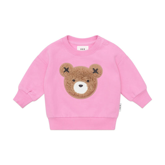 Fuschia Furry Huxbear Sweatshirt