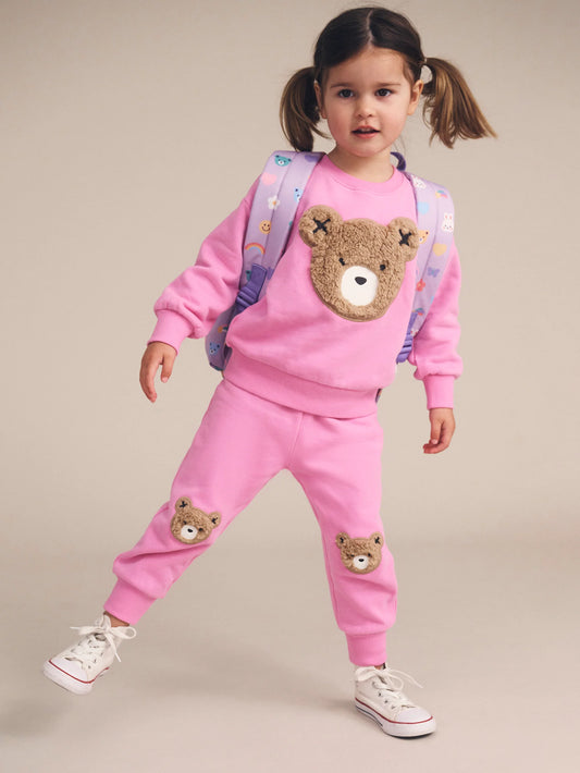 Fuschia Furry Huxbear Sweatshirt