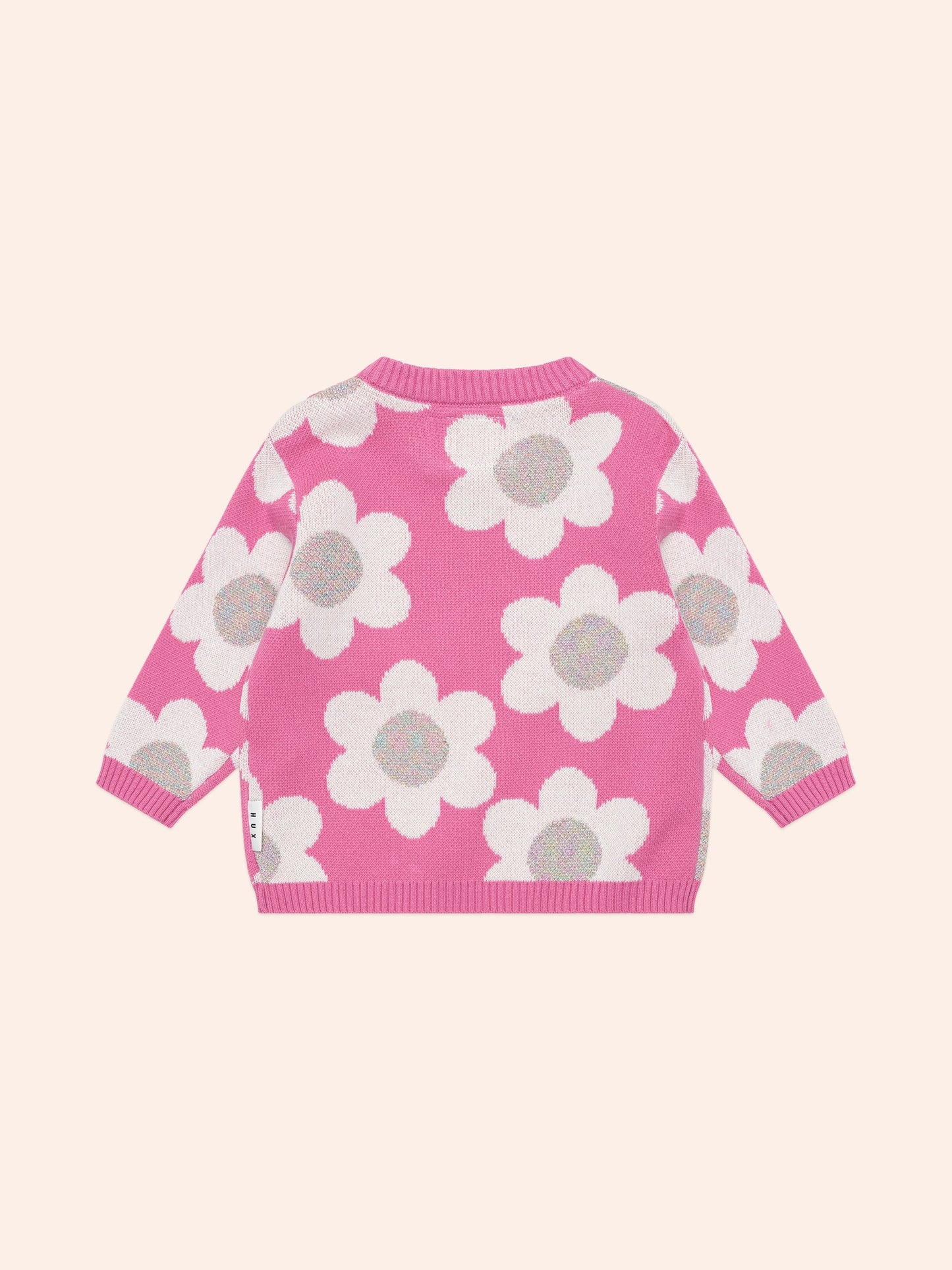 Raspberry Daisy Knit Jumper