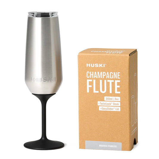 Champagne Flute | Brushed Stainless