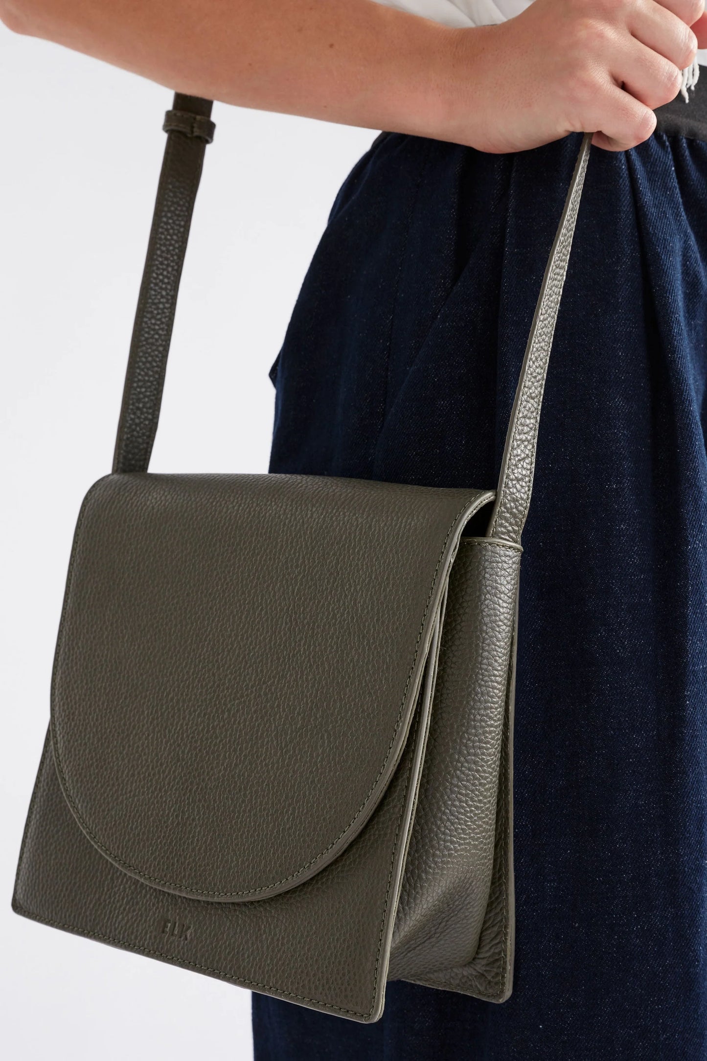 Elk Sejer Crossbody Bag | Olive