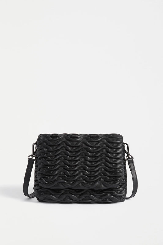 Elk Plissi Crossbody Bag | Black