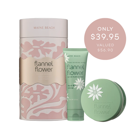 Maine Beach Flannel Flower Body Care Duo Tin