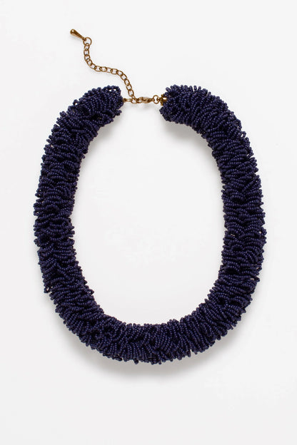 Melu Necklace | Steel Blue