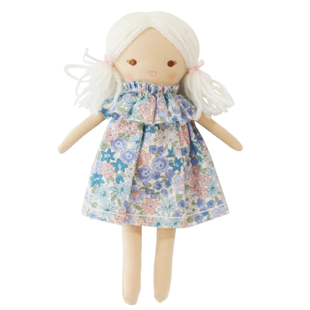 Mini Matilda Asleep Awake-  Liberty Blue 24cm