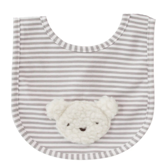 Sherpa Bear Bib- Ivory