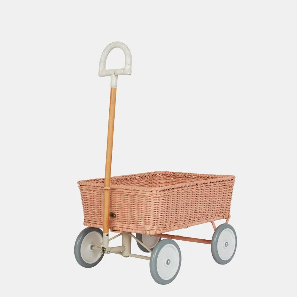 Rattan Wonder Wagon | Rose