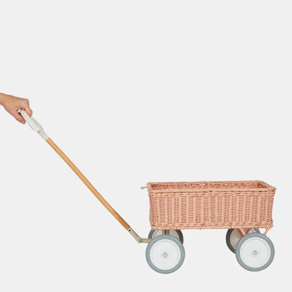 Rattan Wonder Wagon | Rose