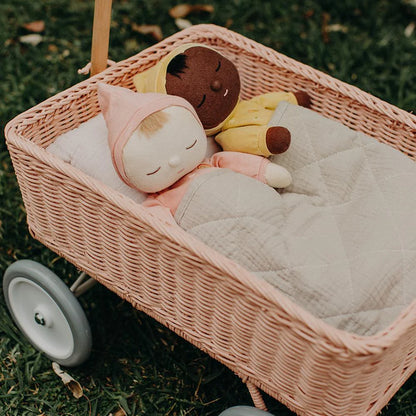 Rattan Wonder Wagon | Rose