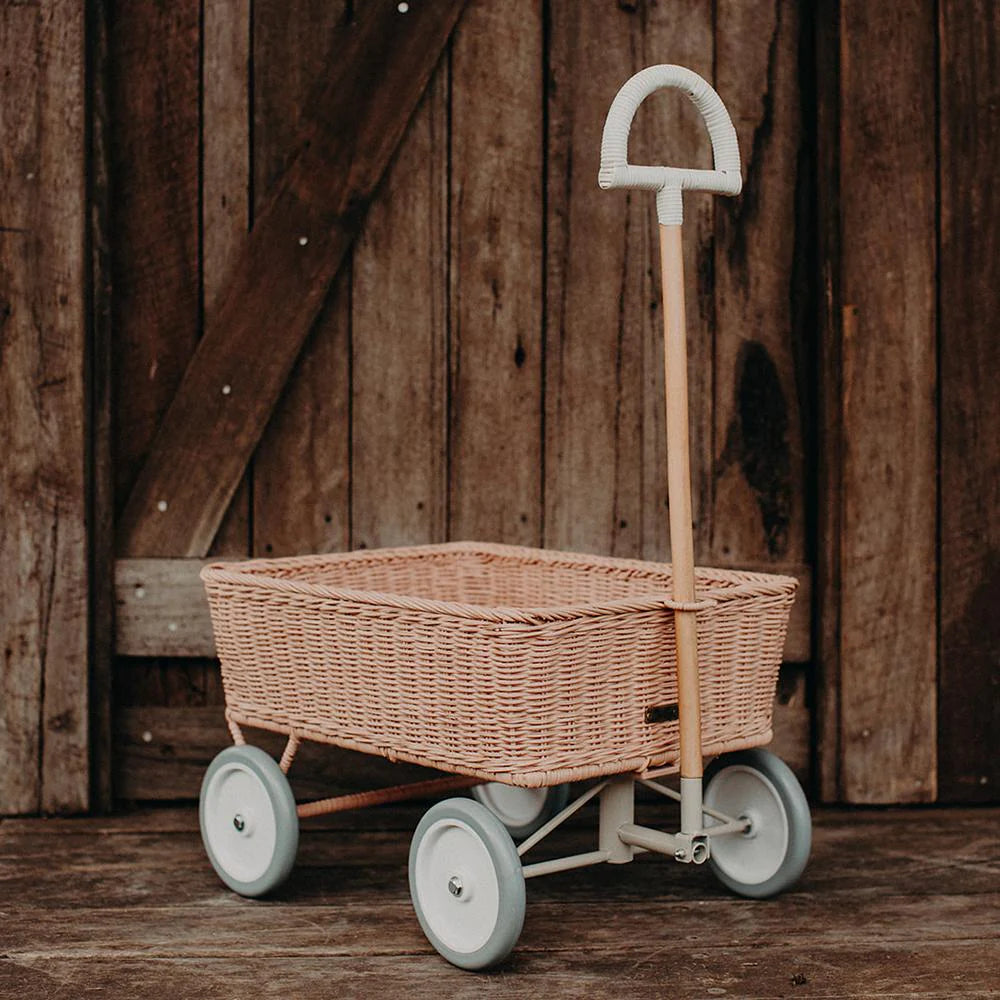 Rattan Wonder Wagon | Rose