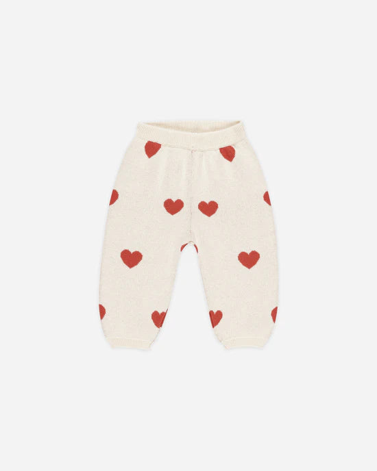 Heart Knit Pants | Natural