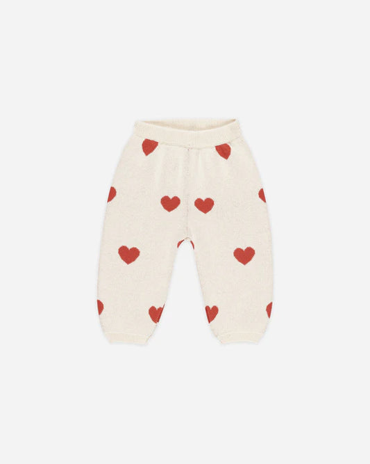 Heart Knit Pants | Natural