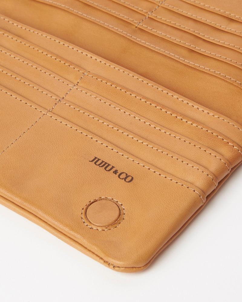 Juju & Co. Large Capri Wallet Tan