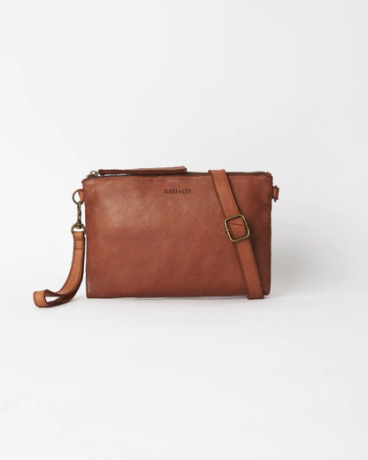 Juju & Co. Monterey Crossbody - Cognac