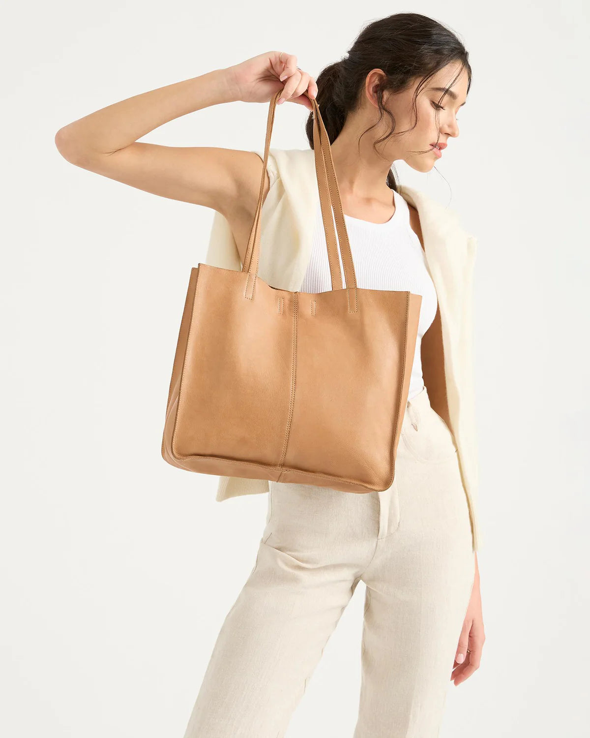 Juju & Co. Baby Unlined Tote Tan