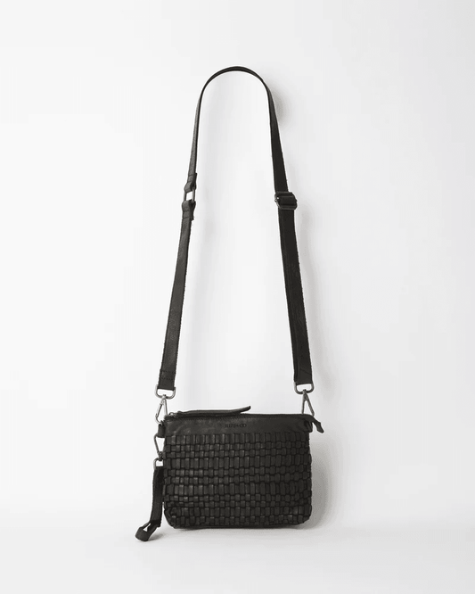 Juju & Co. Woven Pouch Bag - Black