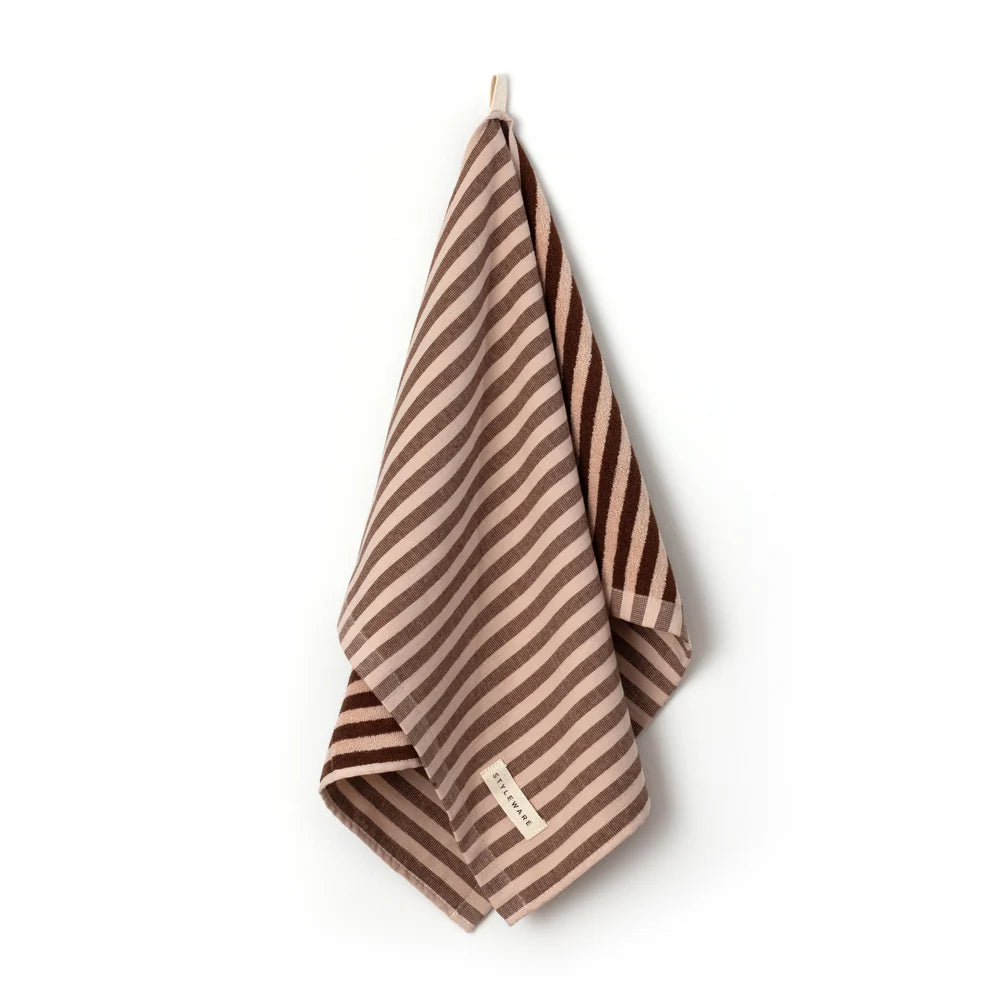 Between The Lines Tea Towel | Choc Malt Print