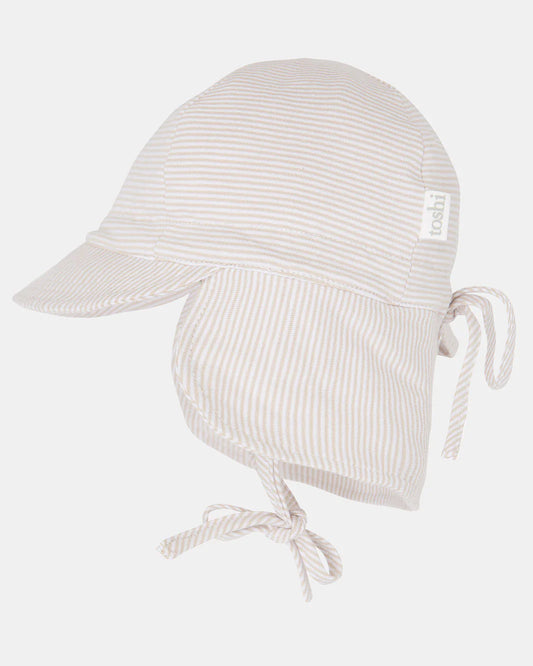 Toshi Flap Cap Baby- Peanut