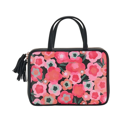 Large Vanity Bag - Midnight Blooms