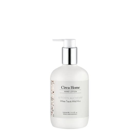 Circa Home Kitchen Range- White Tea and Wild Mint 340ml Hand Lotion