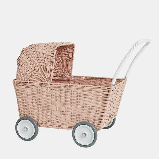 Rattan Strolley- Rose